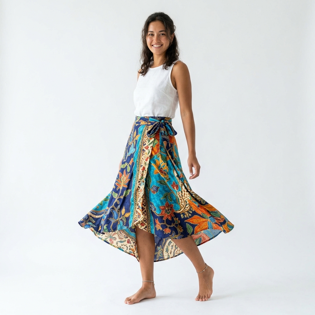 Vibrant Batik Skirt