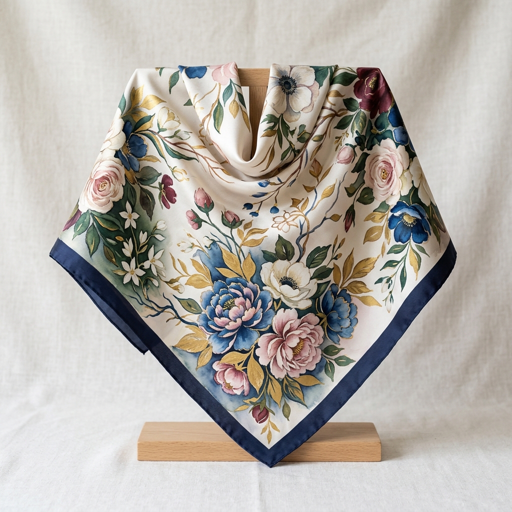 Hand-painted Silk Scarf