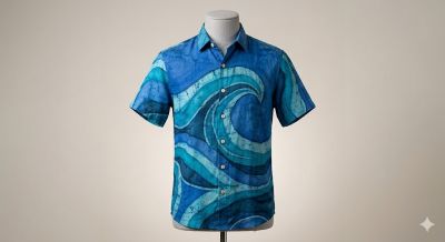 Oceanic Abstract Men's Shirt