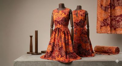Sunset Flora A-Line Dress For Girls