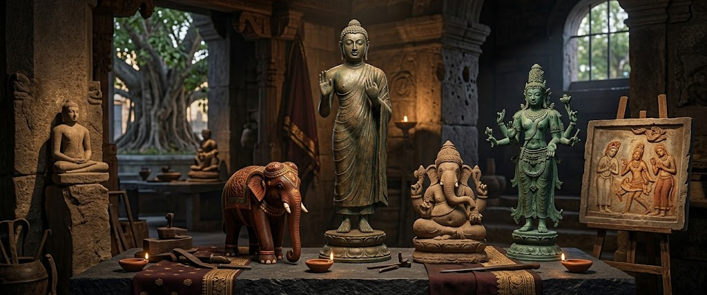 Serendib Antiquarian Statues banner